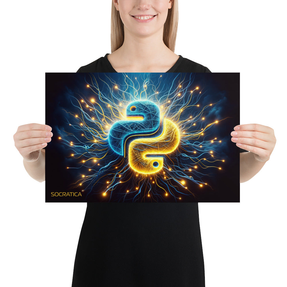 Python Electric (poster) – Socratica