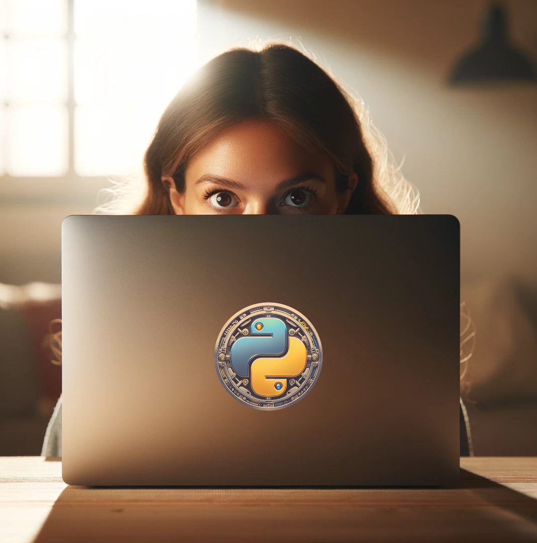 Quantum Python Sticker – Socratica